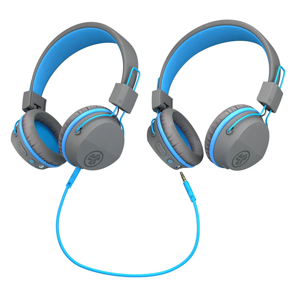 Навушники Jlab JBuddies Studio Wireless Graphite/Blue (IEUHBSTUDIORGRYBLU4)