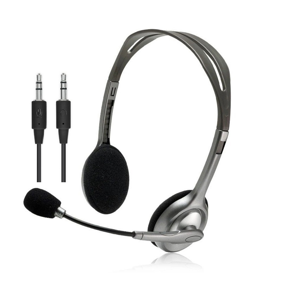 Навушники Logitech H110 Stereo Headset with 2*3pin jacks (981-000271)