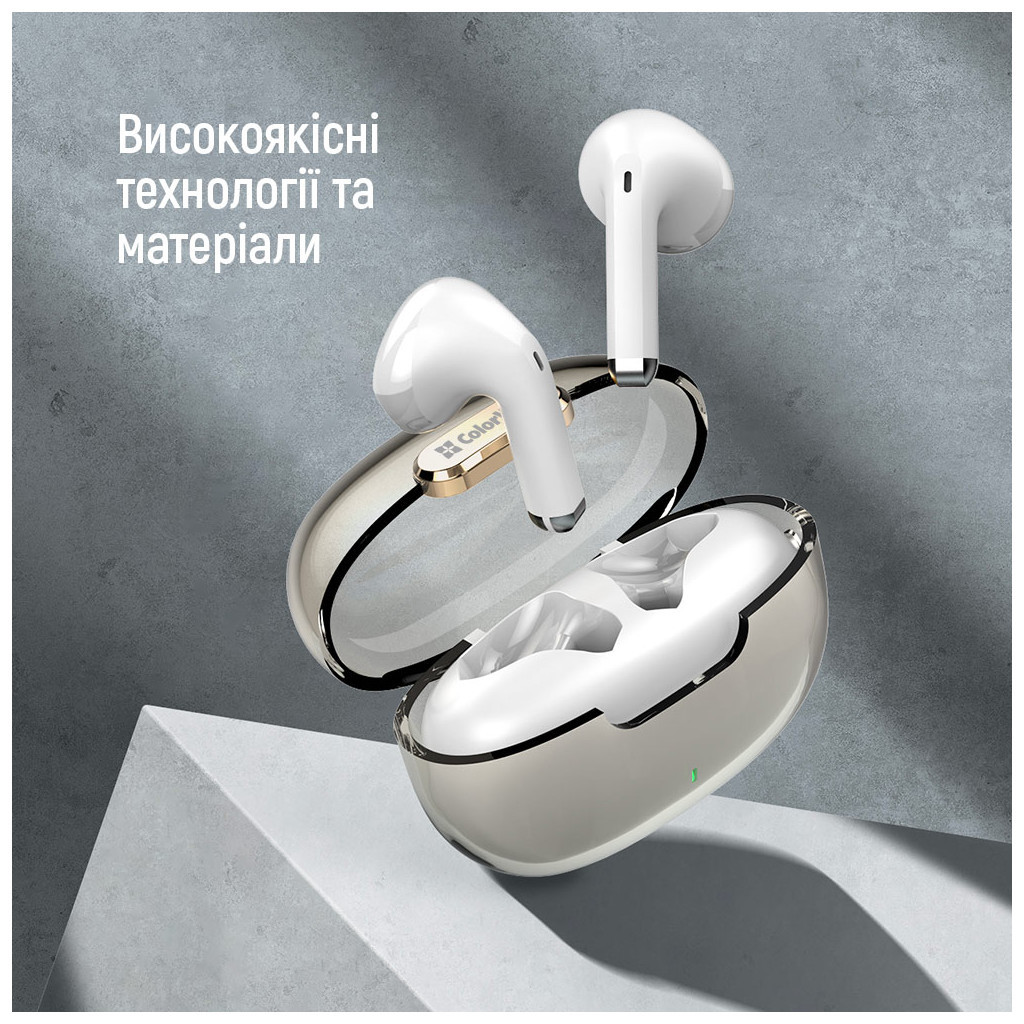 Навушники ColorWay Slim TWS-2 Earbuds White (CW-TWS2WT)