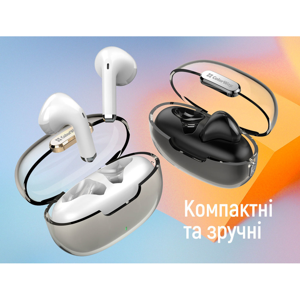 Навушники ColorWay Slim TWS-2 Earbuds Black (CW-TWS2BK)