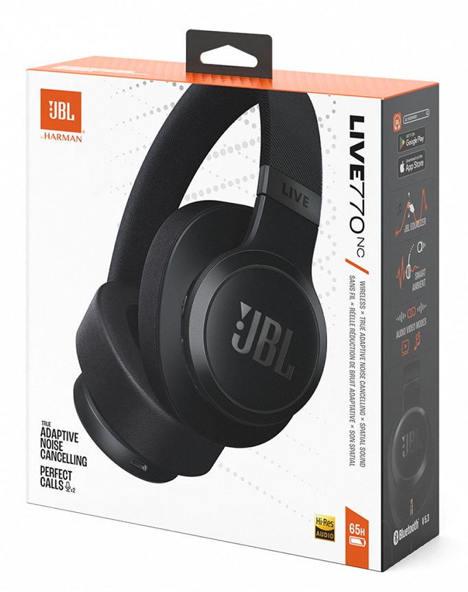 Гарнітура JBL LIVE 770NC Black (JBLLIVE770NCBLK)