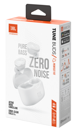 Гарнітура JBL TUNE BUDS White (JBLTBUDSWHT)