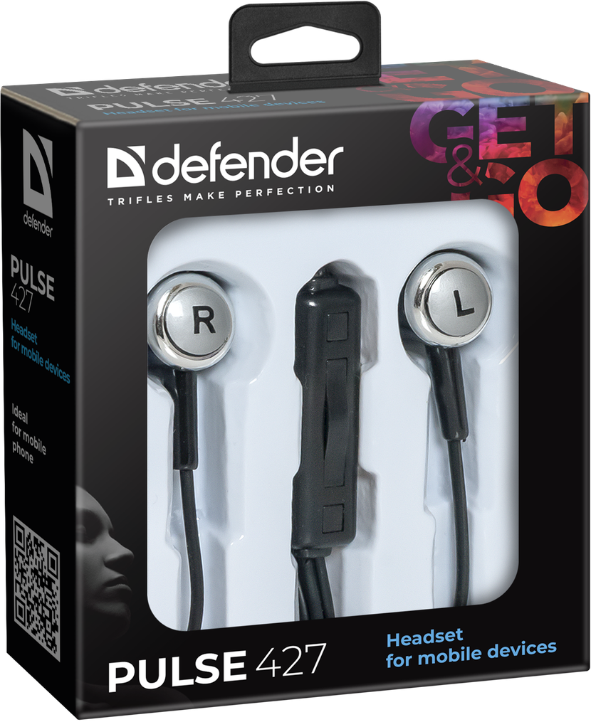 Гарнітура Defender Pulse 427 Black/Silver (63427)