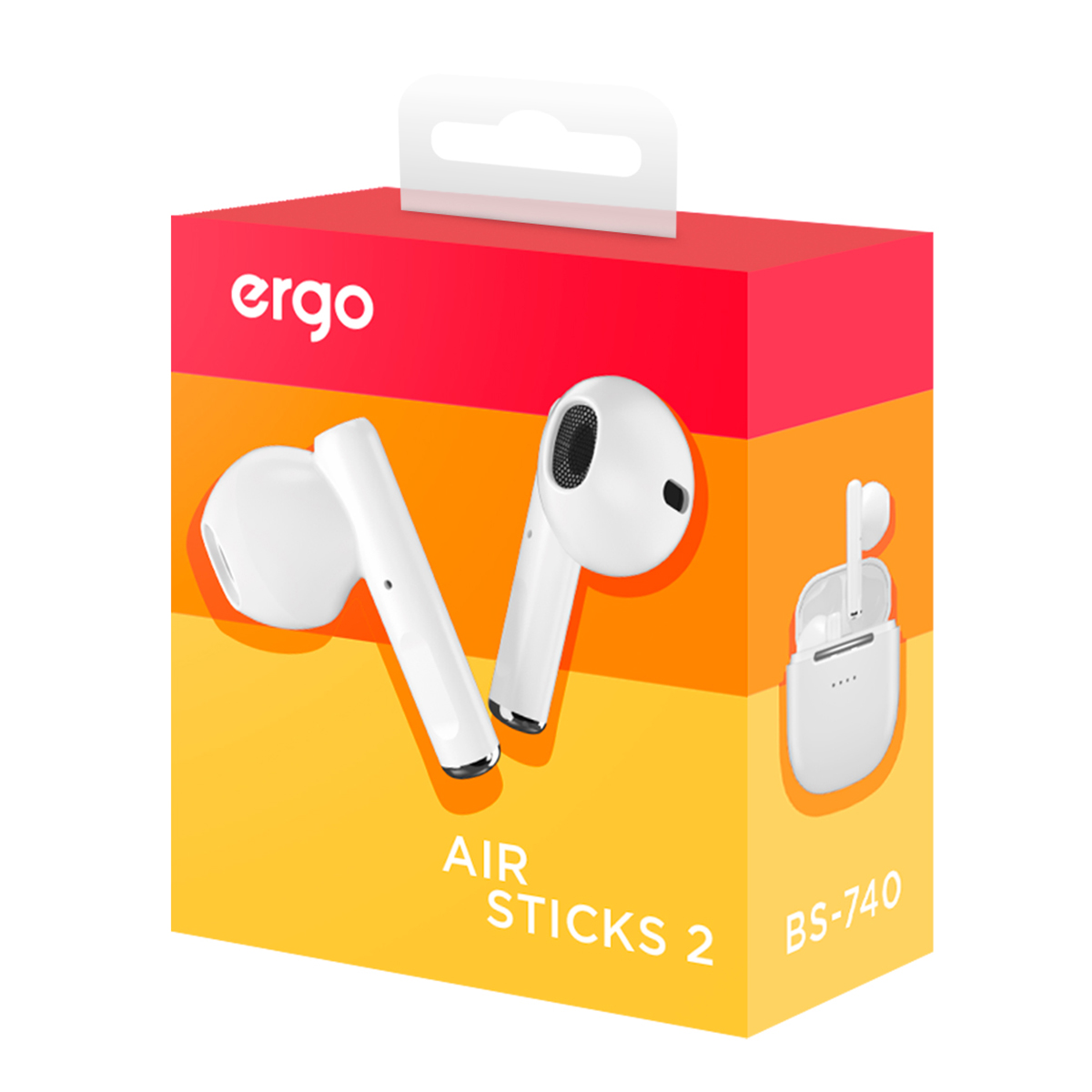 Гарнітура ERGO BS-740 Air Sticks 2 White