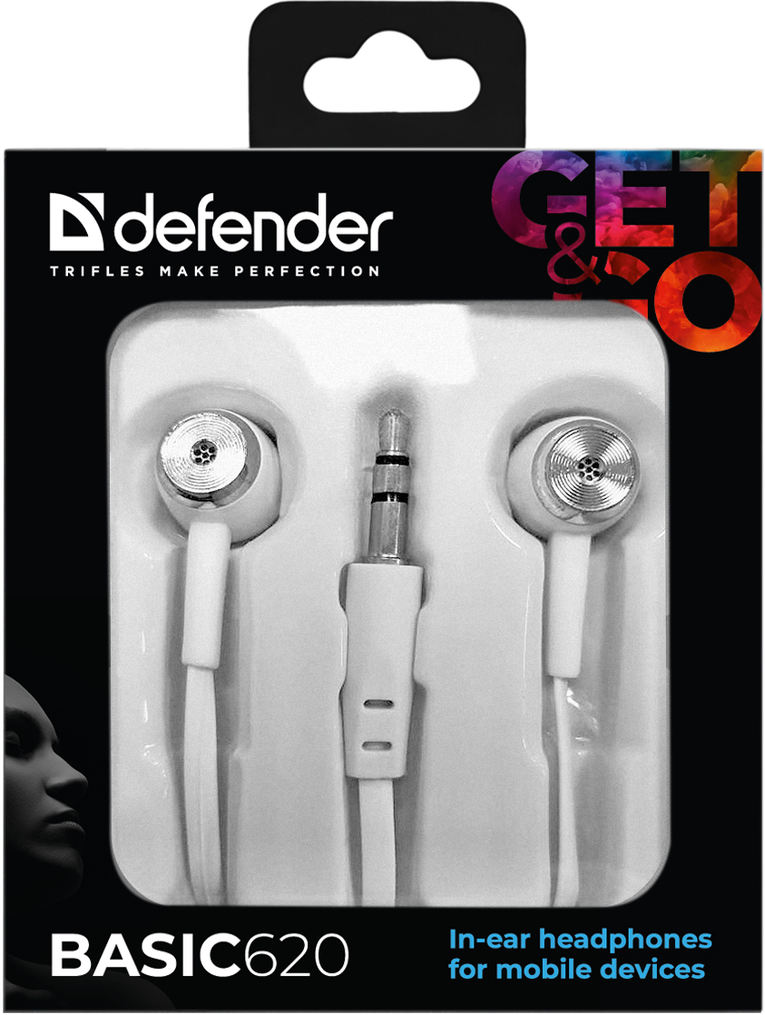 Навушники Defender Basic-620 White (63625)