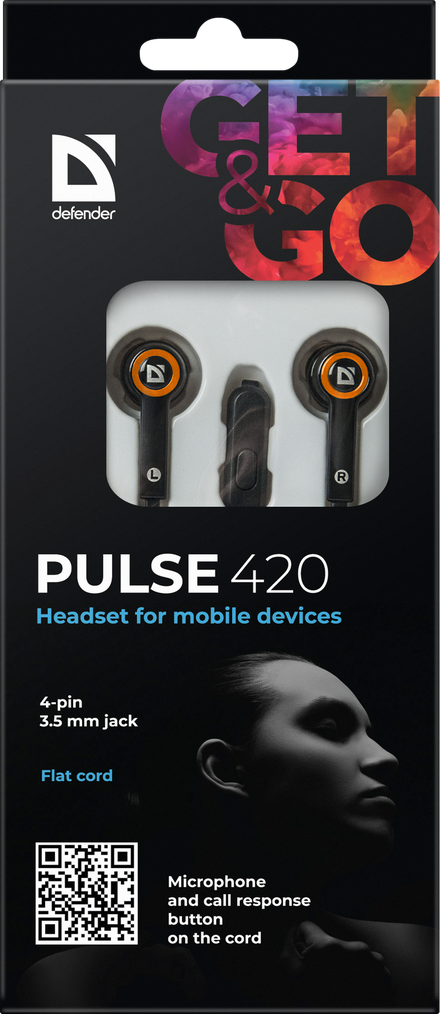 Гарнітура Defender Pulse 420 Orange (63420)