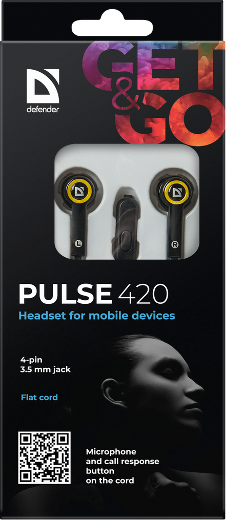 Гарнітура Defender Pulse 420 Yellow (63421)