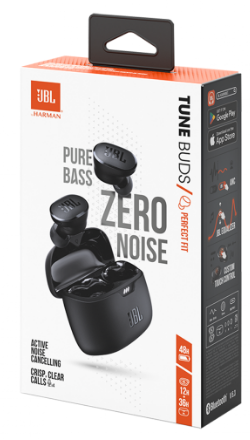 Гарнітура JBL TUNE BUDS Black (JBLTBUDSBLK)