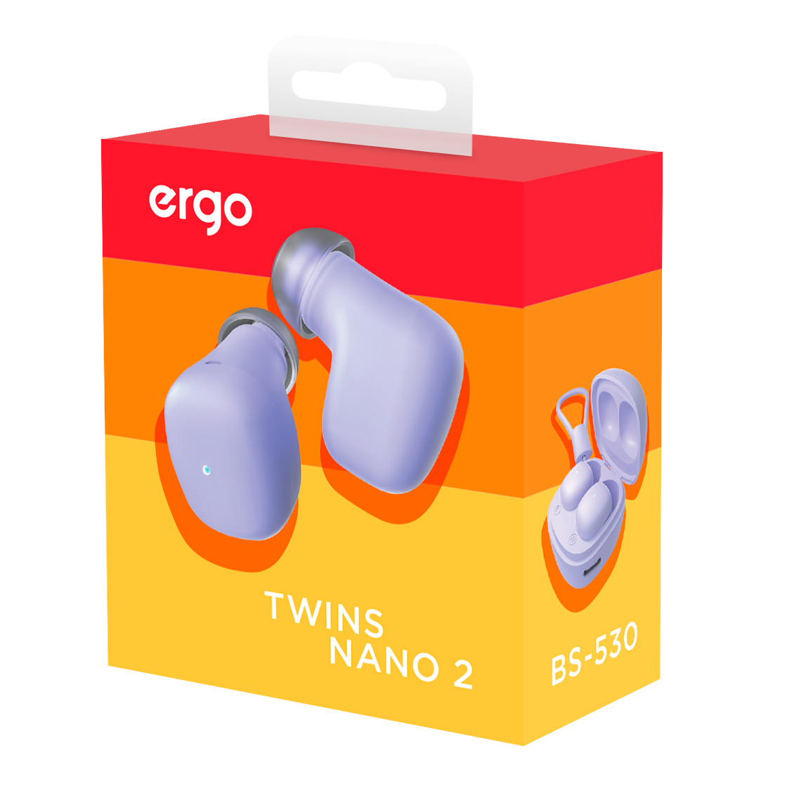 Навушники ERGO BS-530 Twins Nano 2 Violet