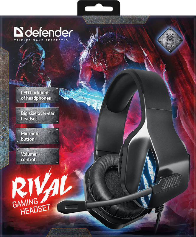 Гарнітура Defender Rival Black (64565)