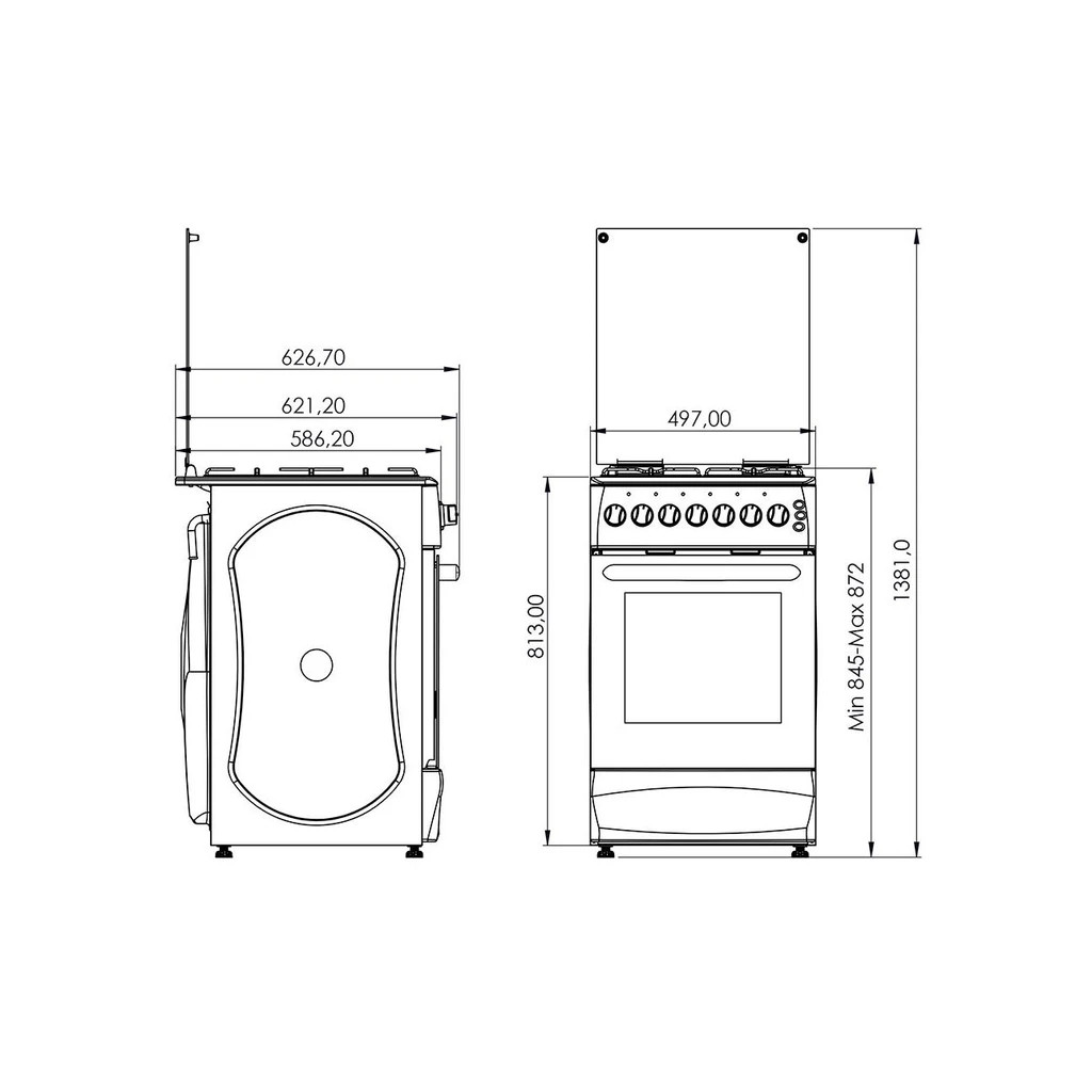 Плита Grunhelm GFM5611W