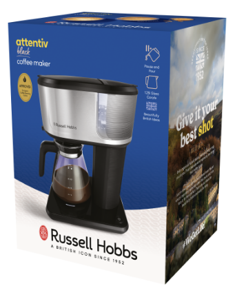 Кавоварка Russell Hobbs 26840-56 Attentiv Black Coffee Maker 