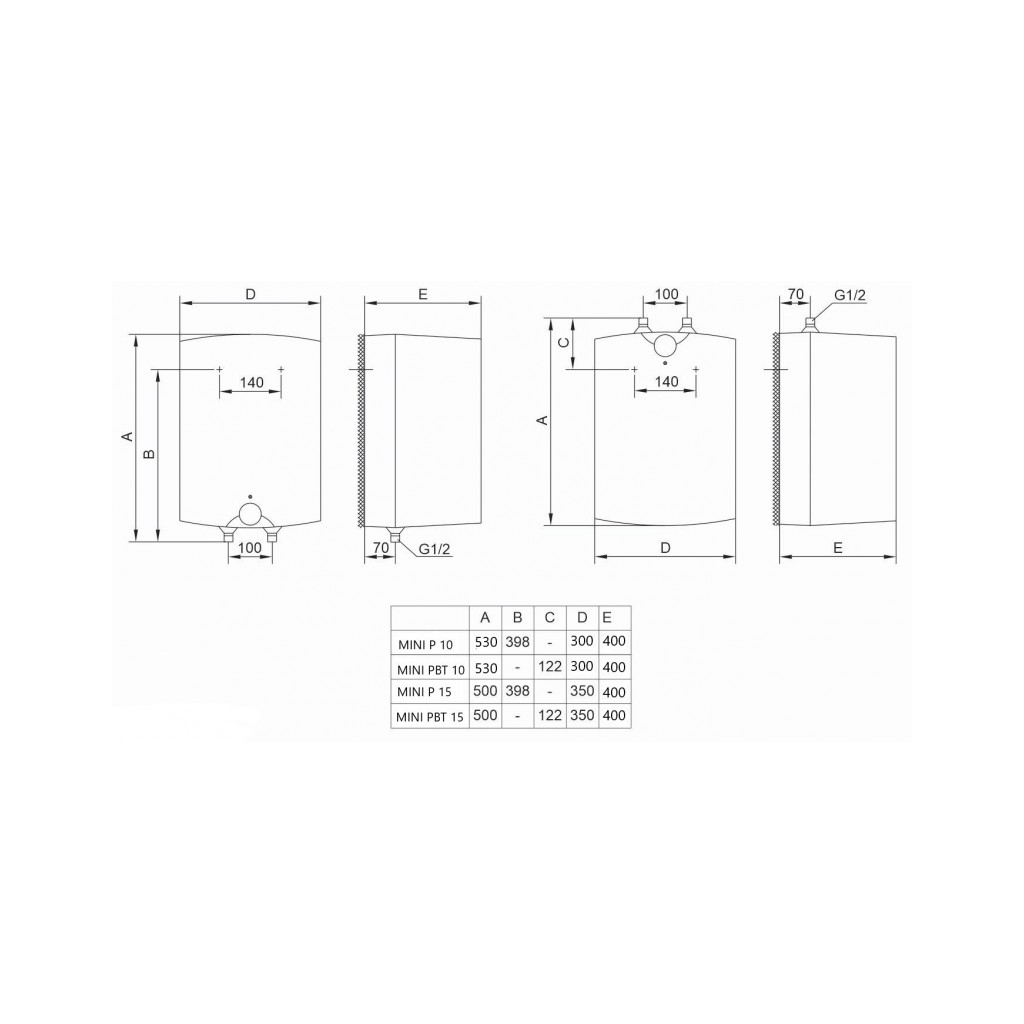 Бойлер TIKI GT 10U (MiniPBT10V9)