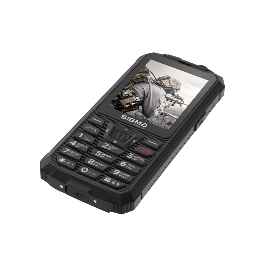 Мобільний телефон Sigma X-treme PR68 Type-C Black (4827798122419)