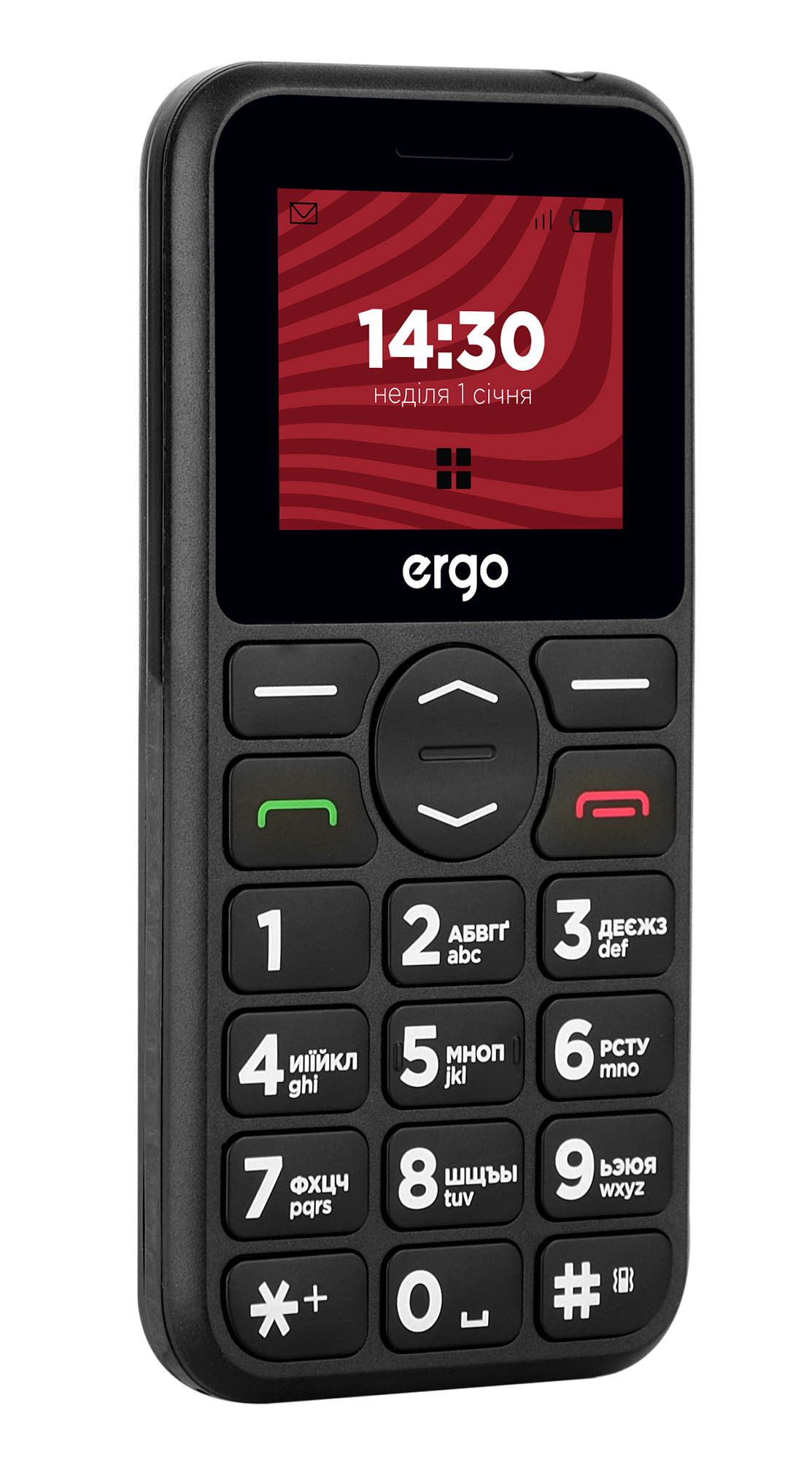 Мобільний телефон ERGO R181 Dual Sim Black