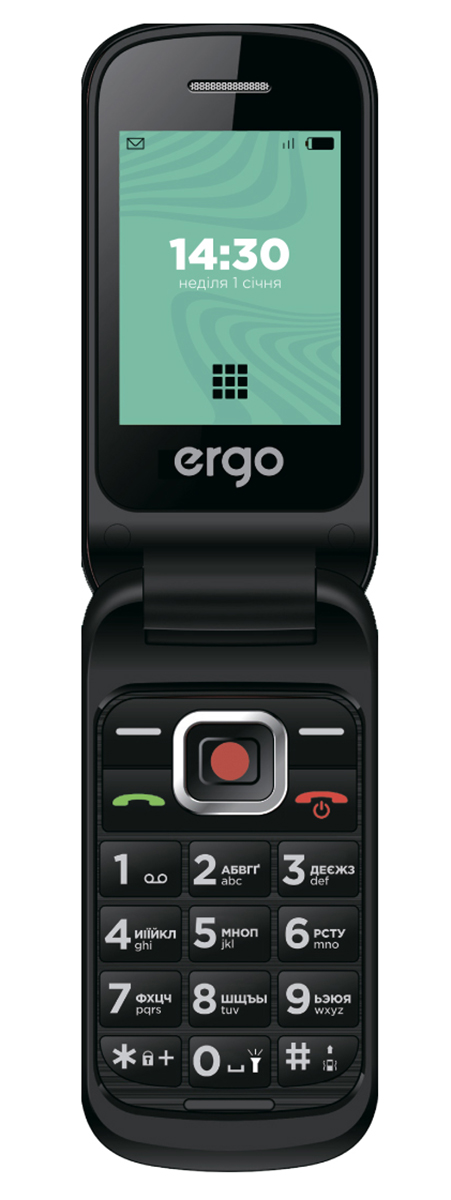 Мобільний телефон ERGO F241 Dual Sim Black