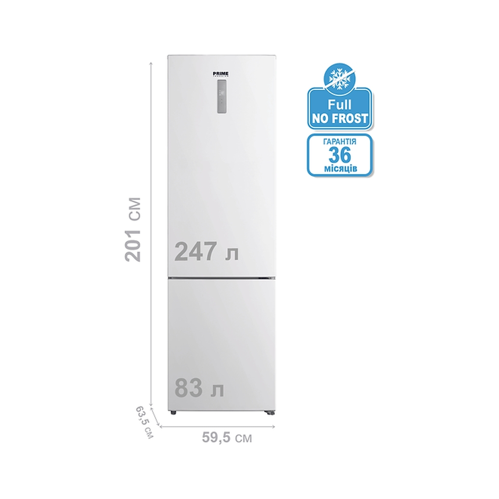 Холодильник PRIME Technics RFN 2018 ED (RFN2018ED)