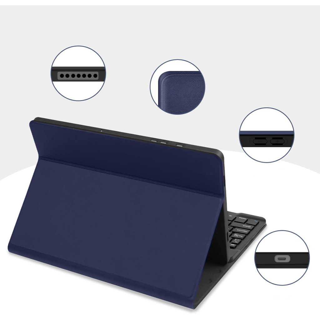 Чохол до планшета BeCover Keyboard+TouchPad Samsung Tab S9 (SM-X710/SM-X716)/S9 FE (SM-X510/SM-X516B) 11.0" Deep Blue (712418)