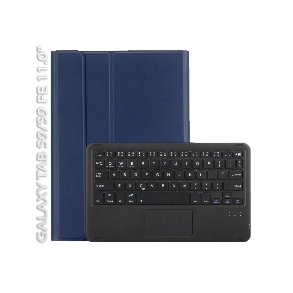 Чохол до планшета BeCover Keyboard+TouchPad Samsung Tab S9 (SM-X710/SM-X716)/S9 FE (SM-X510/SM-X516B) 11.0" Deep Blue (712418)