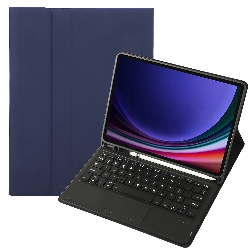 Чохол до планшета BeCover Keyboard+TouchPad Samsung Tab S9 (SM-X710/SM-X716)/S9 FE (SM-X510/SM-X516B) 11.0" Deep Blue (712418)