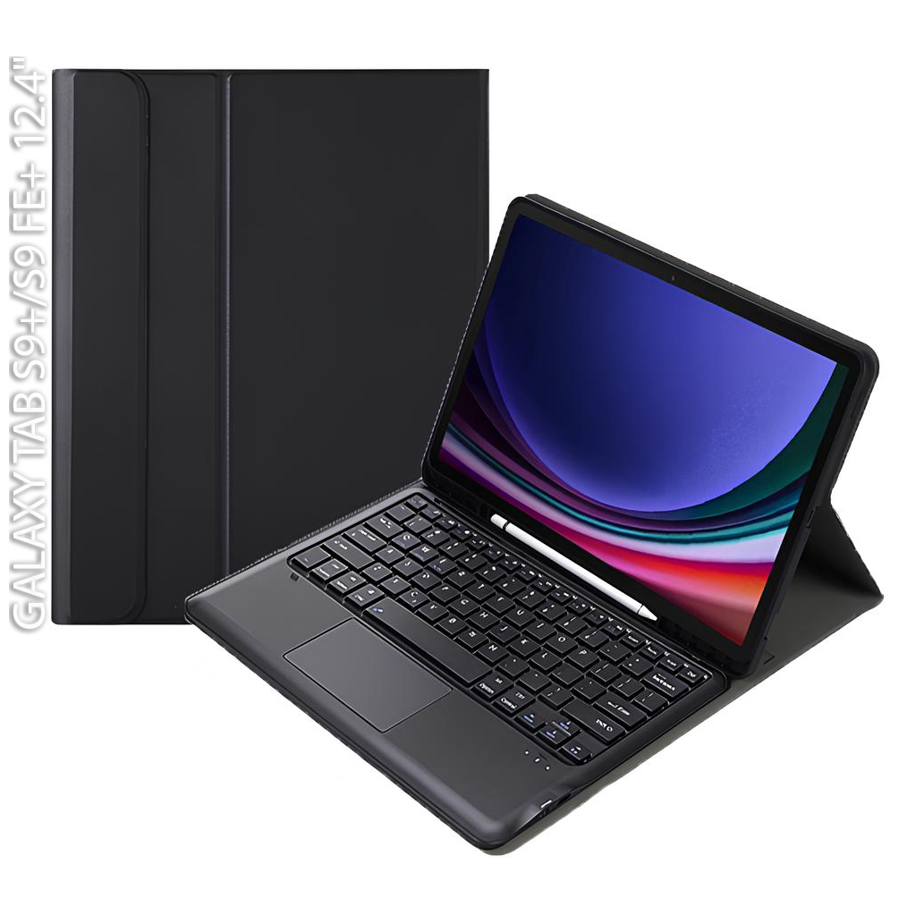 Чохол до планшета BeCover Keyboard+TouchPad Samsung Tab S9 Plus (SM-X810/SM-X816)/S9 FE Plus (SM-X610/SM-X616) 12.4" Black (712368)