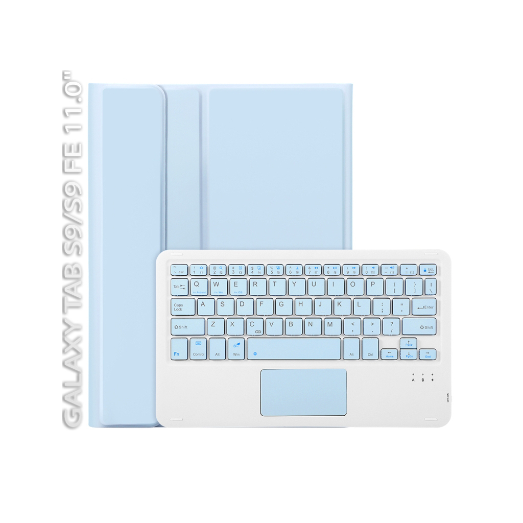 Чохол до планшета BeCover Keyboard+TouchPad Samsung Tab S9 (SM-X710/SM-X716)/S9 FE (SM-X510/SM-X516B) 11.0" Light Blue (712420)