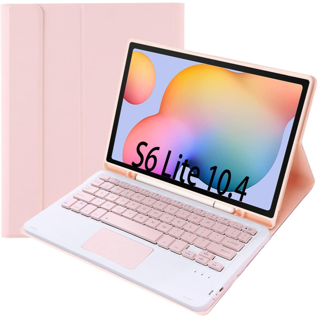 Чохол до планшета BeCover Keyboard+TouchPad Samsung Tab S6 Lite 10.4 P610/P613/P615/P619 Pink (712365)