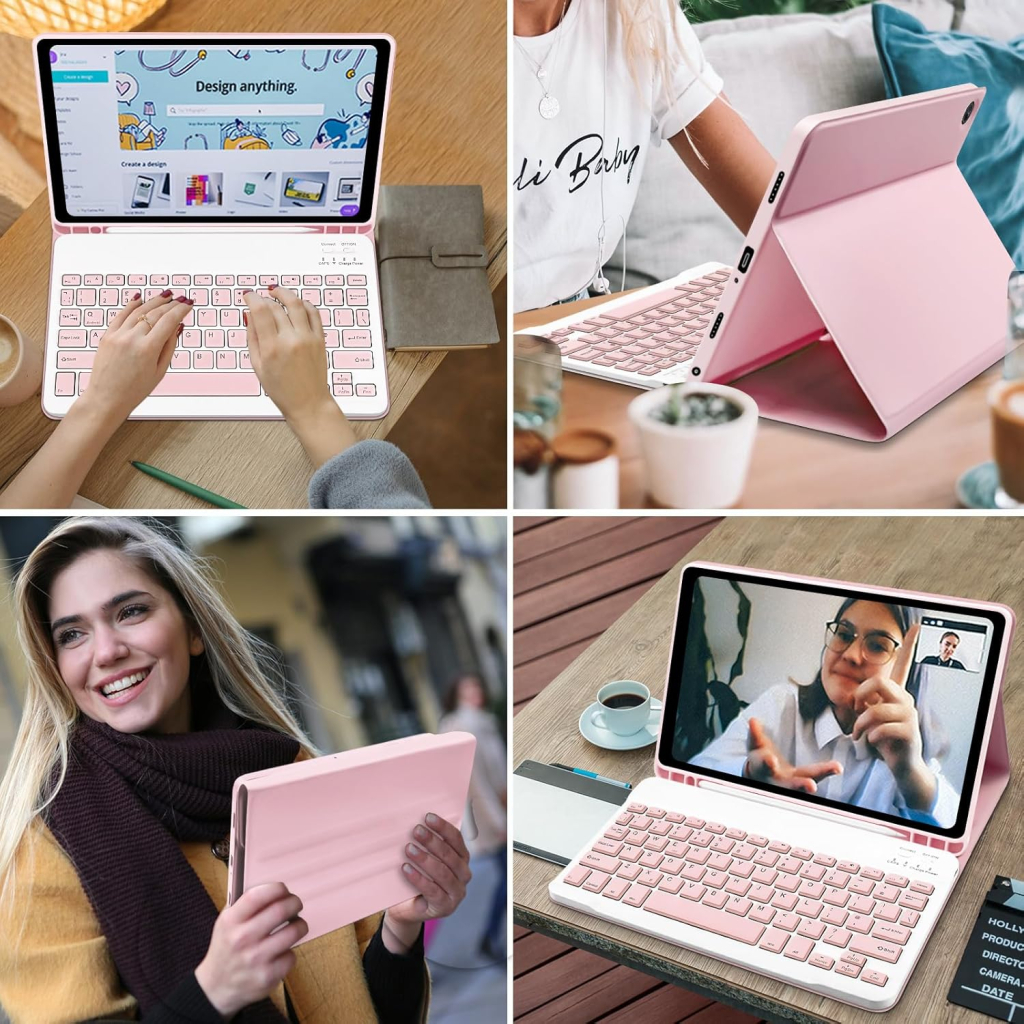 Чохол до планшета BeCover Keyboard Samsung Tab A9 SM-X115 8.7" Pink (712359)