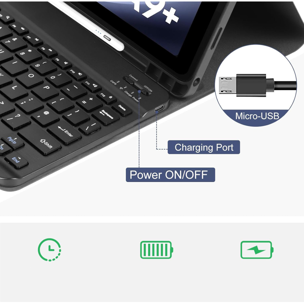 Чохол до планшета BeCover Keyboard Samsung Tab A9 SM-X115 8.7" Deep Blue (712356)