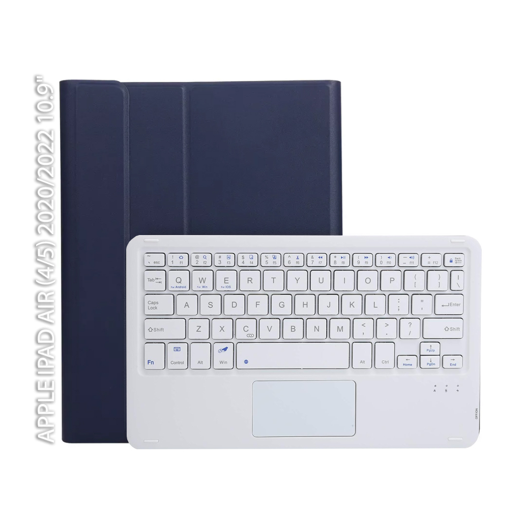 Чохол до планшета BeCover Keyboard+TouchPad Apple iPad Air (4/5) 2020/2022 10.9" Deep Blue (712370)