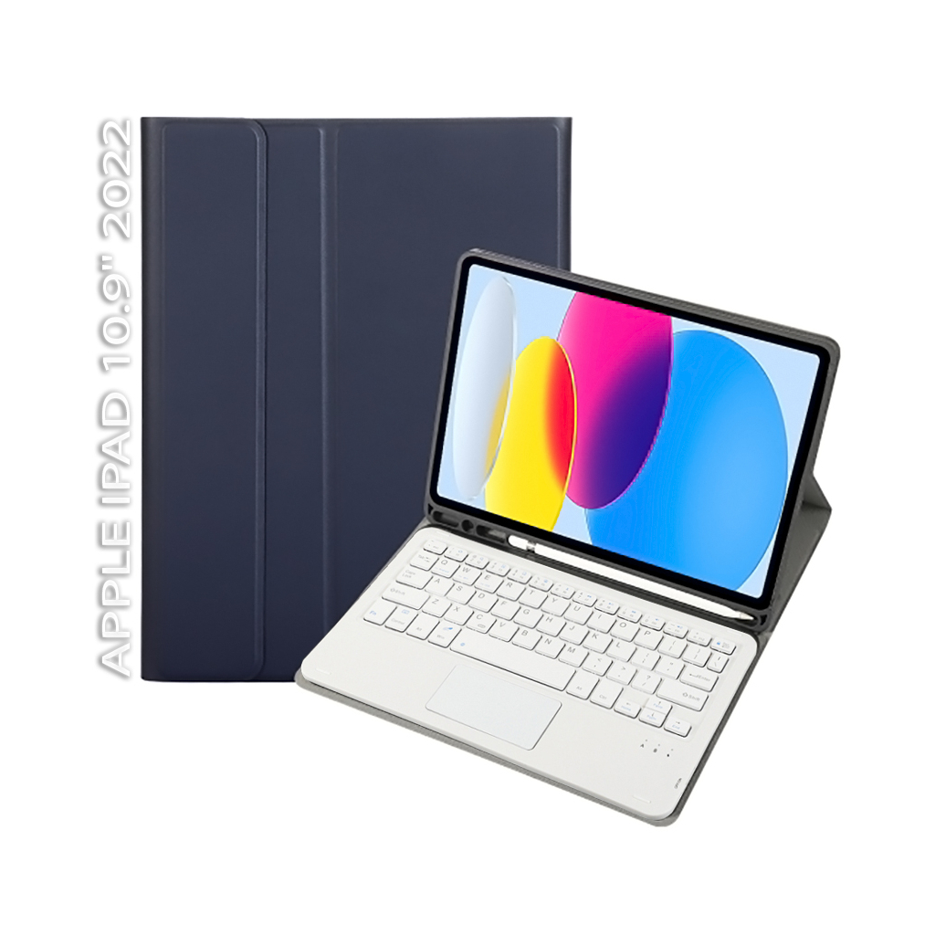 Чохол до планшета BeCover Keyboard+TouchPad Apple iPad 10.9" 2022 Deep Blue (712376)