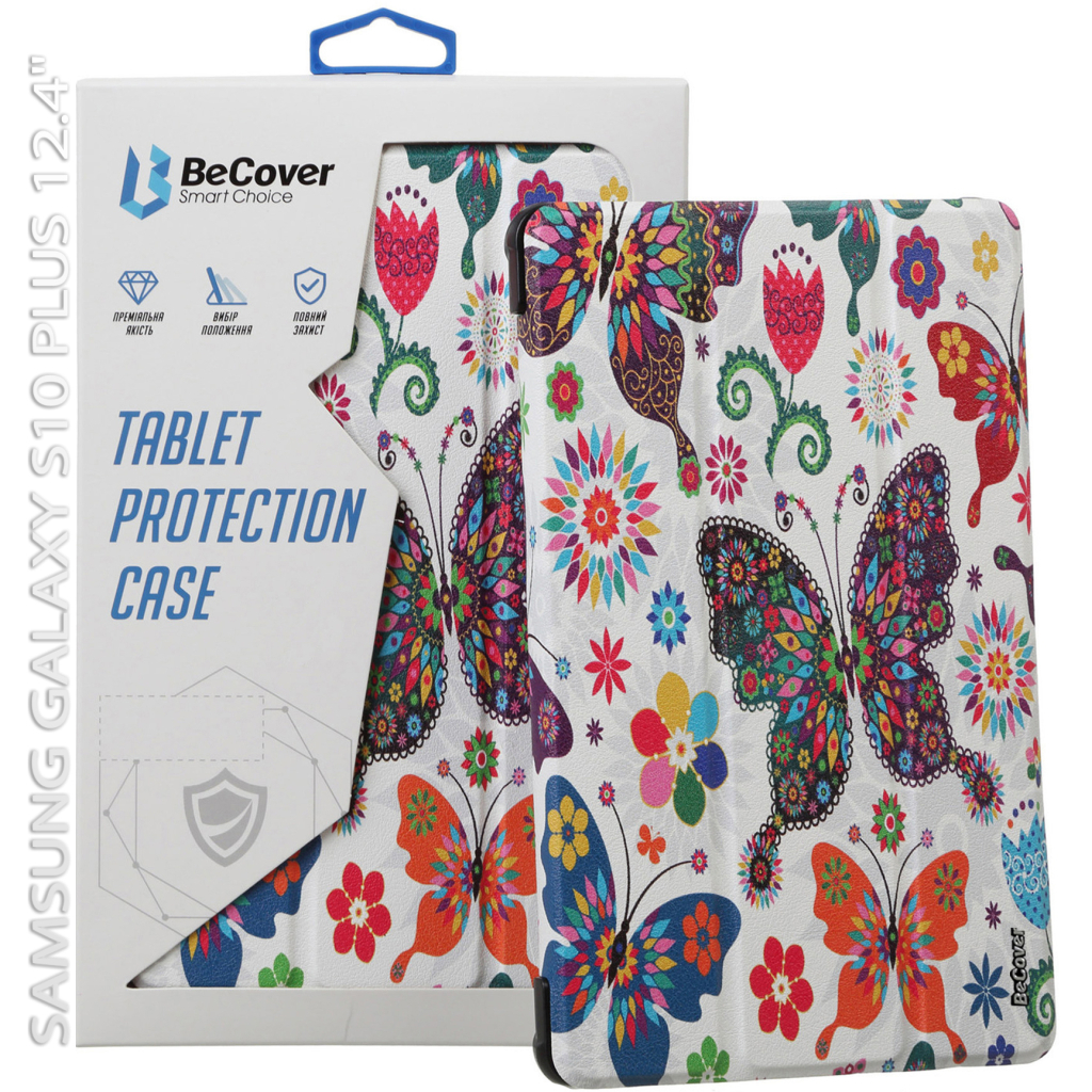 Чохол до планшета BeCover Smart Case Samsung Galaxy Tab S10 Plus (SM-X820/SM-X826) 12.4" Butterfly (712241)