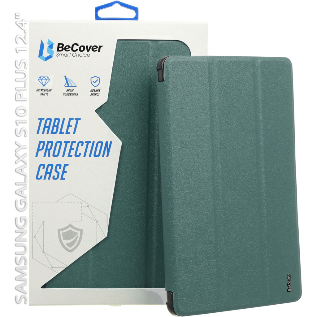 Чохол до планшета BeCover Smart Case Samsung Galaxy Tab S10 Plus (SM-X820/SM-X826) 12.4" Dark Green (712234)