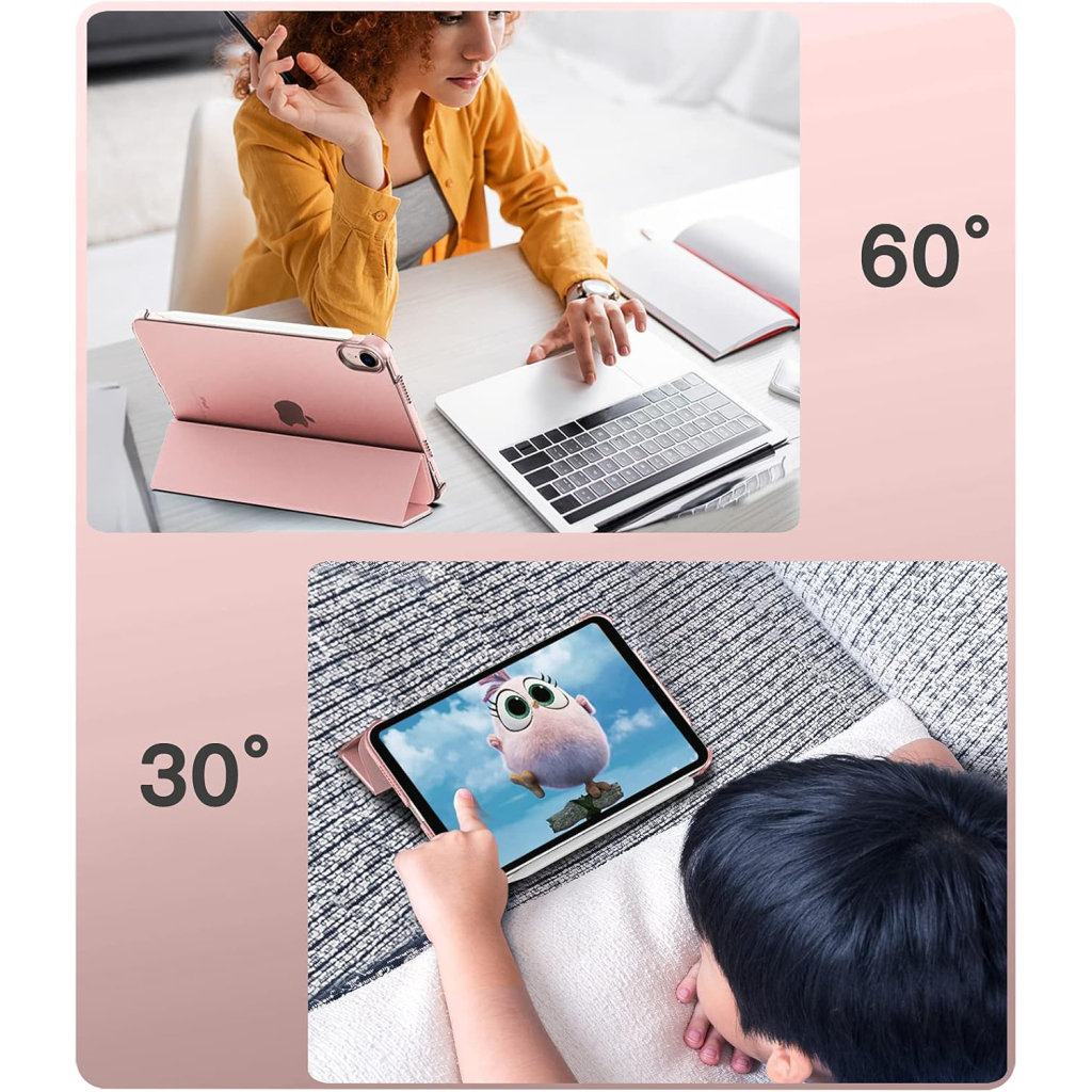 Чохол до планшета BeCover Tri Fold Hard Apple iPad Mini 7 2024 Rose Gold (712456)