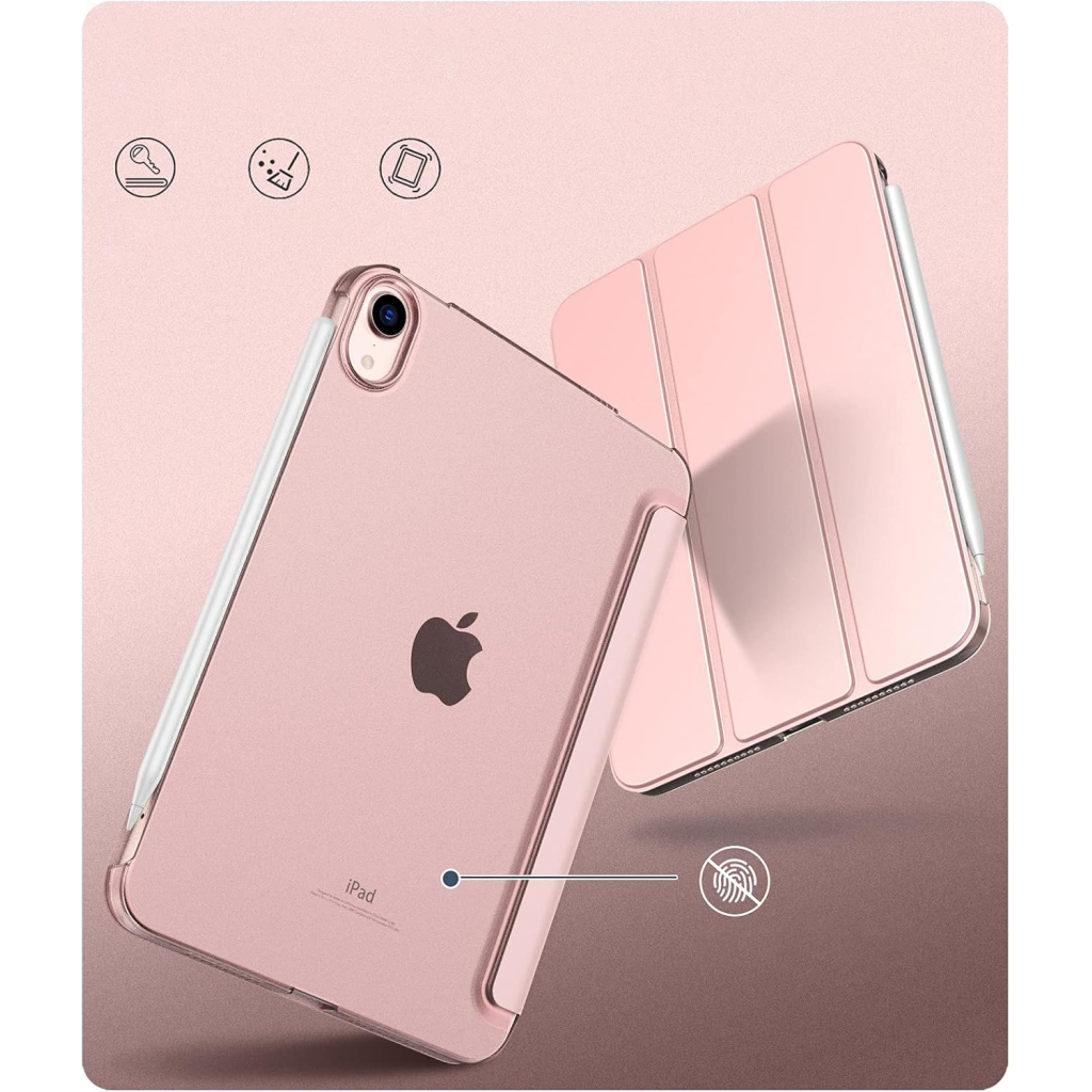 Чохол до планшета BeCover Tri Fold Hard Apple iPad Mini 7 2024 Rose Gold (712456)