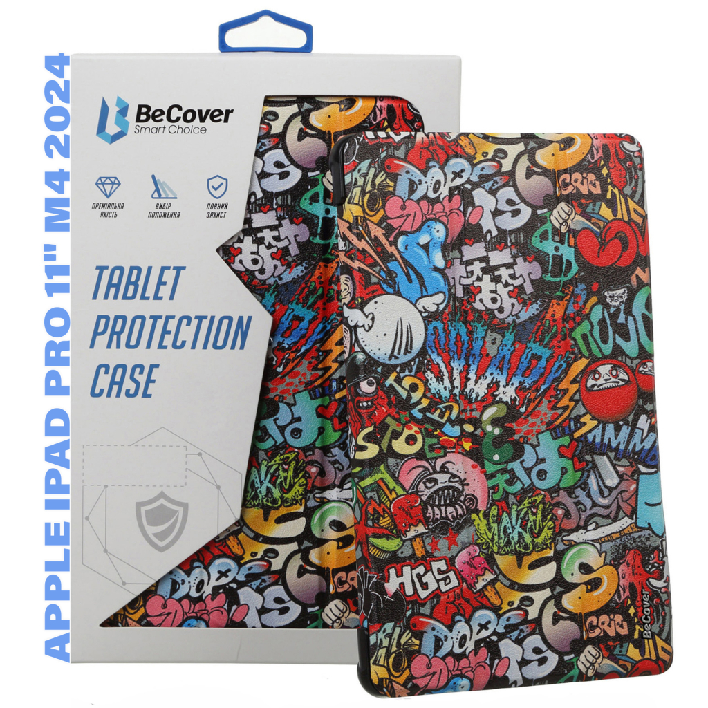 Чохол до планшета BeCover Smart Case Apple iPad Pro 11" M4 2024 Graffiti (711637)