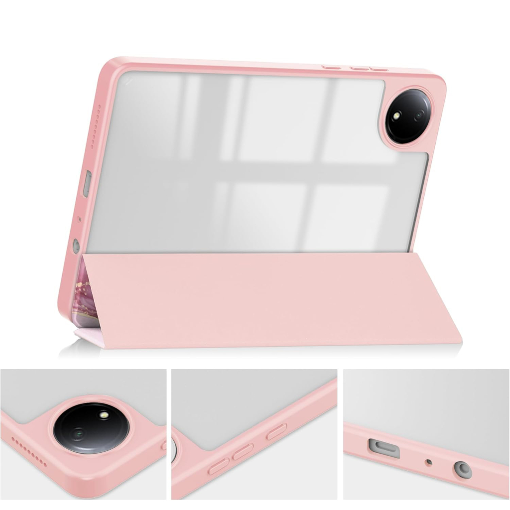 Чохол до планшета BeCover Soft Edge TPU Xiaomi Redmi Pad SE 8.7" Pink Marble (712576)