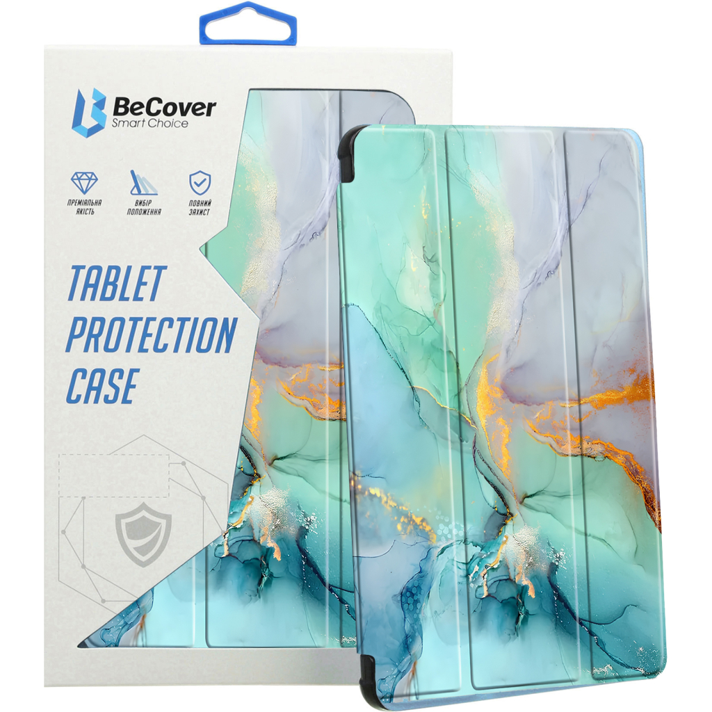 Чохол до планшета BeCover Soft Edge TPU Xiaomi Redmi Pad SE 8.7" Green Marble (712574)