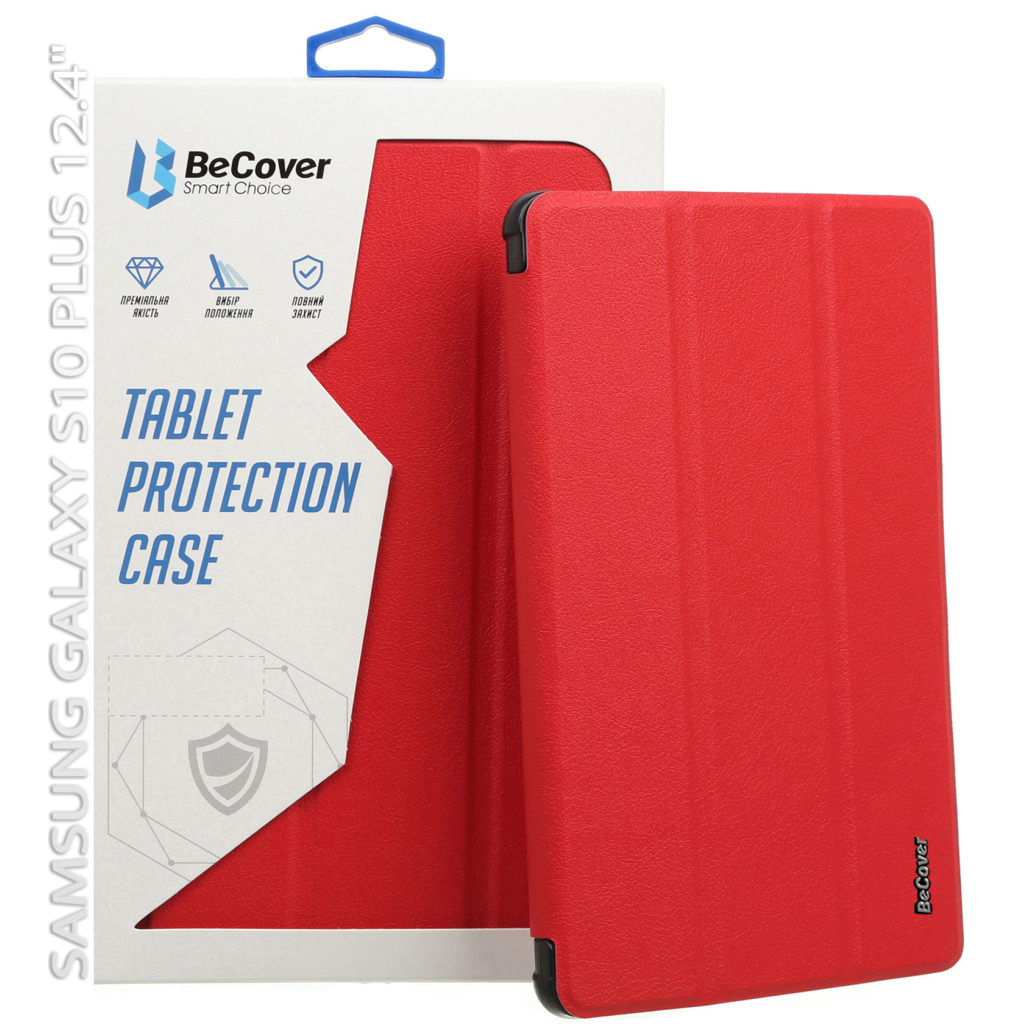 Чохол до планшета BeCover Smart Case Samsung Galaxy Tab S10 Plus (SM-X820/SM-X826) 12.4" Red (712238)