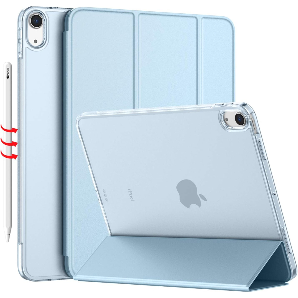 Чохол до планшета BeCover Tri Fold Hard Apple iPad Air 5 (2022) 10.9" Light Blue (709663)