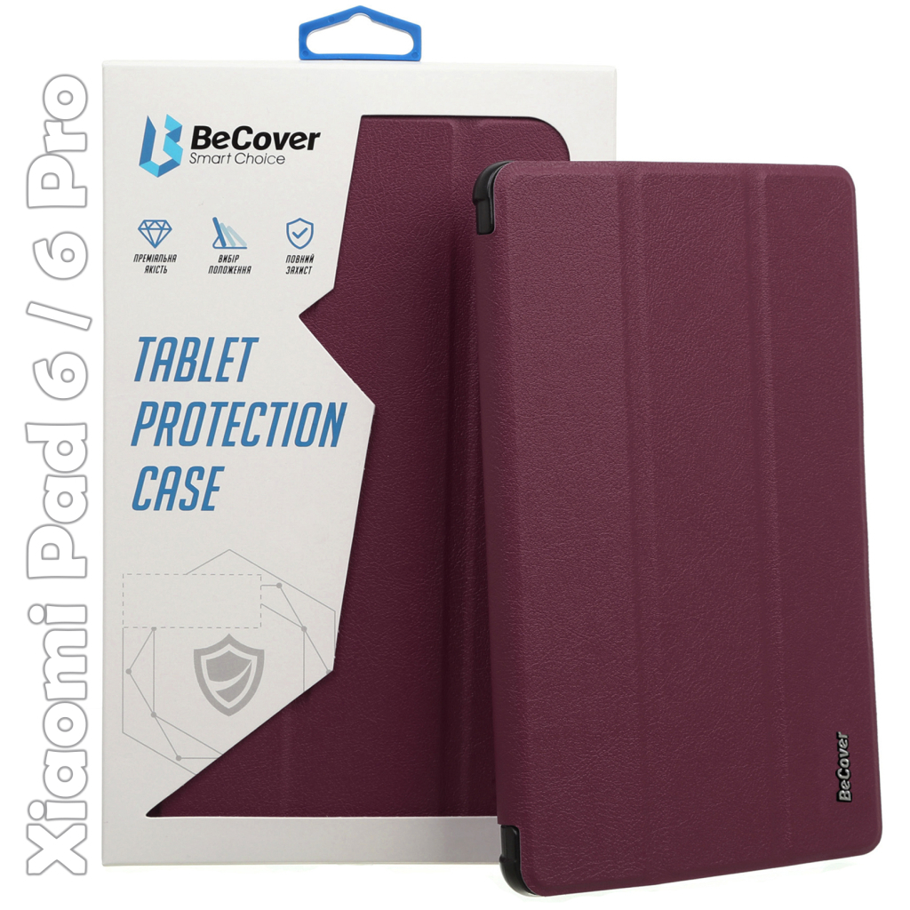 Чохол до планшета BeCover Smart Case Xiaomi Mi Pad 6 / 6 Pro 11" Red Wine (709503)