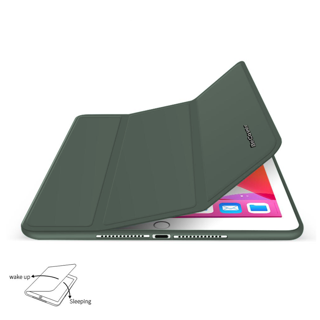 Чохол до планшета BeCover Tri Fold Soft TPU mount Apple Pencil Apple iPad 10.2 2019/2020/2021 Dark Green (706743)