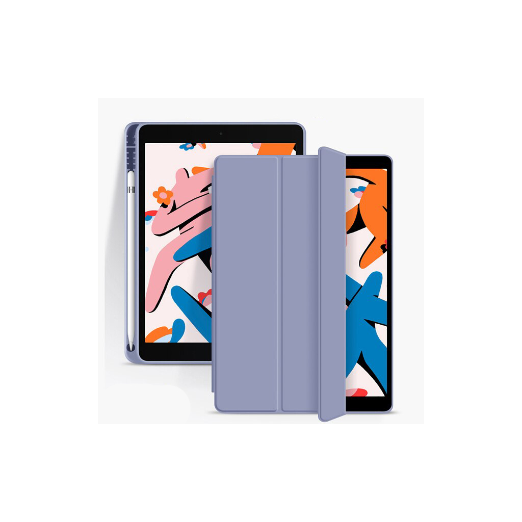 Чохол до планшета BeCover Tri Fold Soft TPU mount Apple Pencil Apple iPad Air 5 (2022) 10.9" Purple (708455)