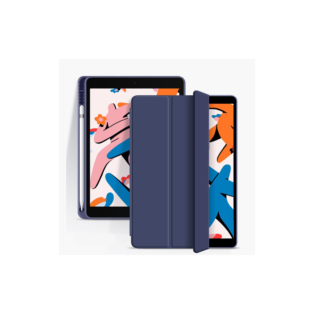 Чохол до планшета BeCover Tri Fold Soft TPU mount Apple Pencil Apple iPad 10.2 2019/2020/2021 Deep Blue (708456)