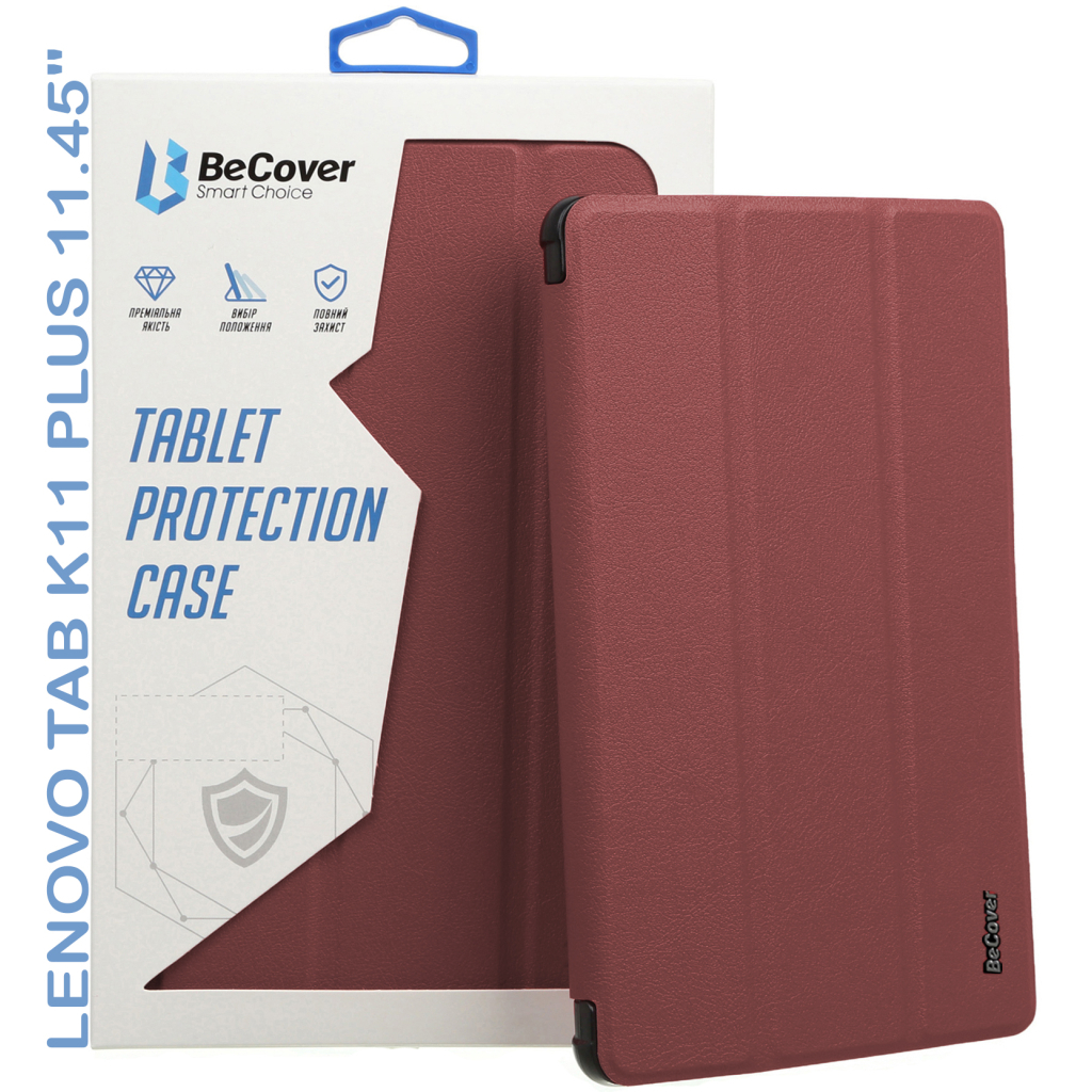 Чохол до планшета BeCover Smart Case Lenovo Tab K11 Plus TB-352F 11.45" Red Wine (711853)