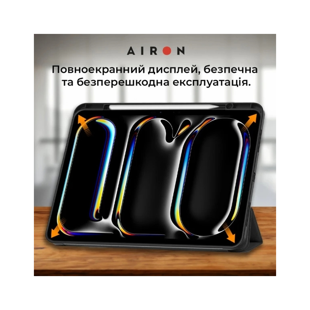 Чохол до планшета AirOn Premium SOFT iPad Pro 11 2024 + Film Black (4822352781128)