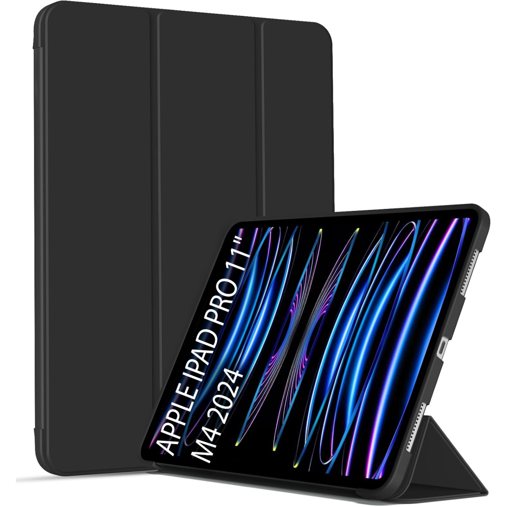 Чохол до планшета BeCover Tri Fold Soft TPU Silicone Apple iPad Pro 11" M4 2024 Black (711744)