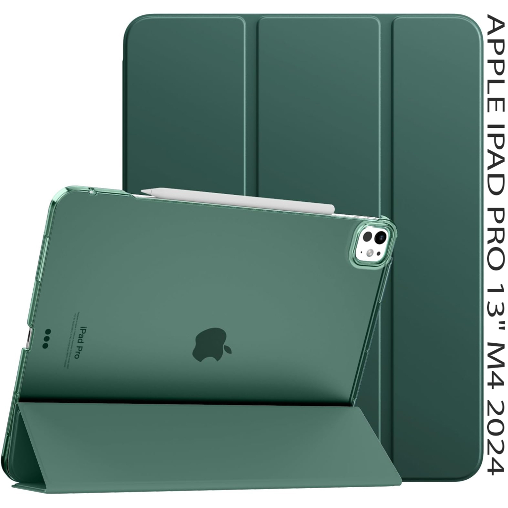 Чохол до планшета BeCover Tri Fold Hard Apple iPad Pro 13" M4 2024 Dark Green (711731)