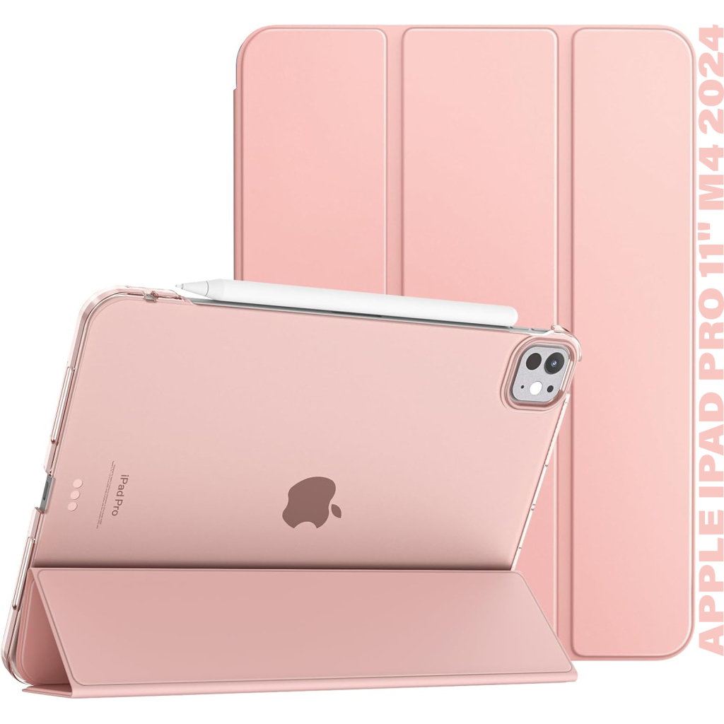 Чохол до планшета BeCover Tri Fold Hard Apple iPad Pro 11" M4 2024 Pink (711728)