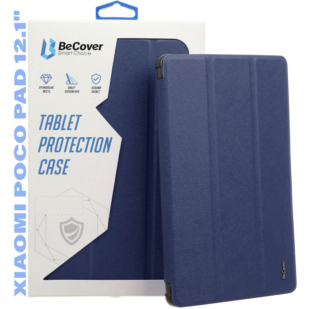 Чохол до планшета BeCover Flexible TPU Mate Xiaomi Poco Pad 12.1" Deep Blue (711583)